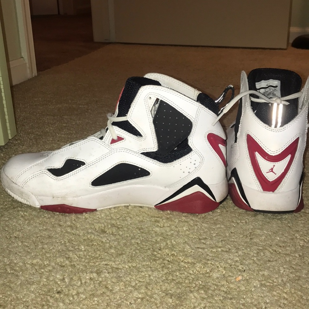 Jordan’s white red black not worn at all